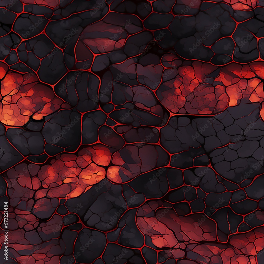 cracked lava foams