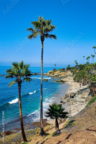 laguna beach california and pacific ocean  photo