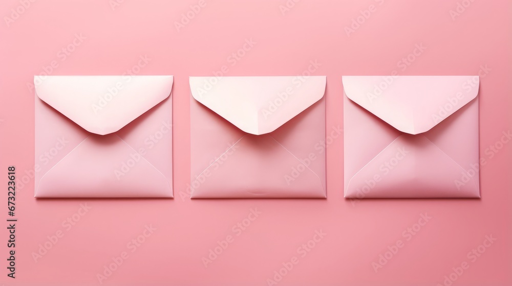 pink postal envelopes. pink postal envelopes.