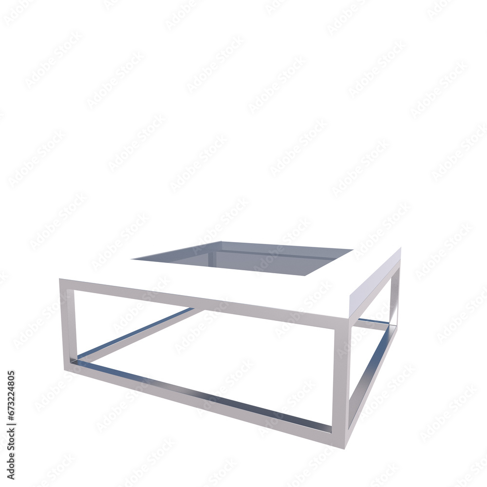 Glass wooden table isolated on white Glass wooden table isolated on white