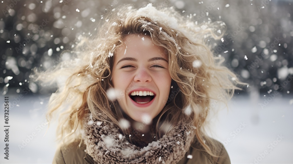 Wintertime Joy, A Christmas and Holiday Inspired Snow Shot with a Happy Girl Wintertime Joy, A Christmas and Holiday Inspired Snow Shot with a Happy Girl