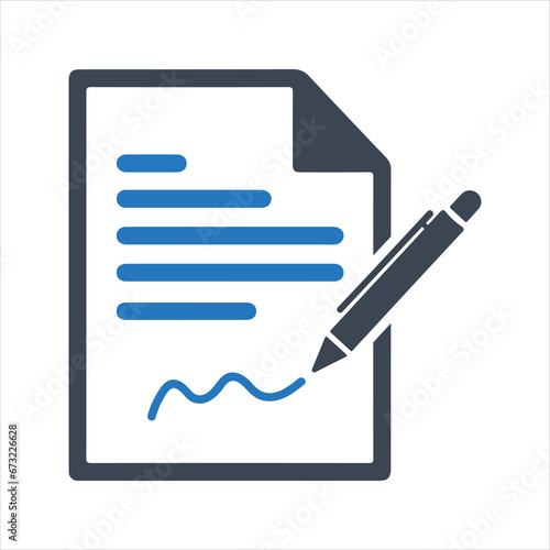 Contract, agreement icon