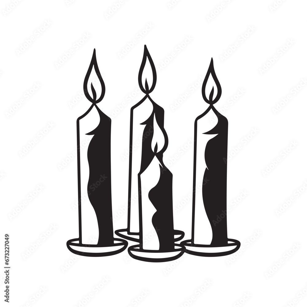 Black and white Candle Vector Art, Icons, and Graphics Black and white Candle Vector Art, Icons, and Graphics
