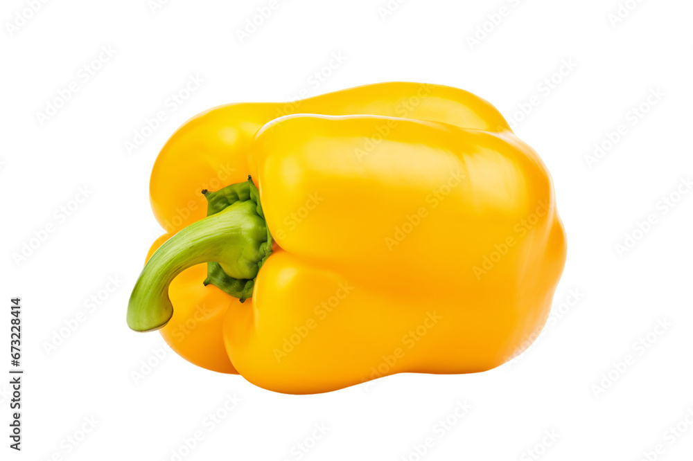 yellow bell pepper, paprika isolated on a transparent background, big chili image PNG yellow bell pepper, paprika isolated on a transparent background, big chili image PNG