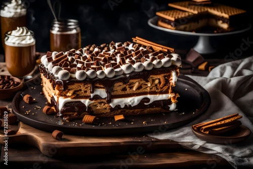 cake with chocolate