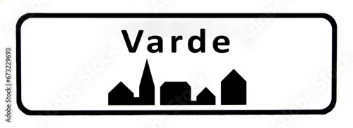 City sign of Varde - Varde Byskilt photo