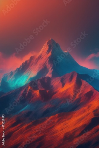 abstract background with colorful paint abstract background with colorful paint beautiful mountain landscape with colorful sky