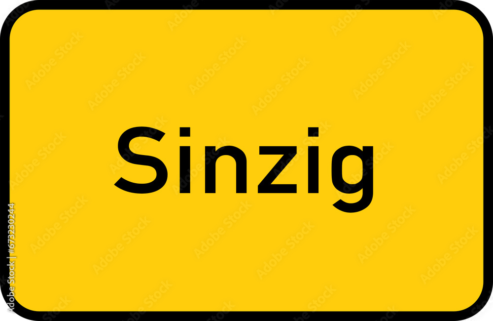 City sign of Sinzig - Ortsschild von Sinzig City sign of Sinzig - Ortsschild von Sinzig
