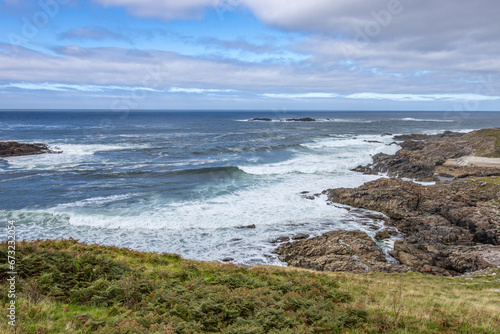 Doagh, Ireland - September 3 2023 "Wild Atlantic Way scenic road - Rosguill Peninsula"