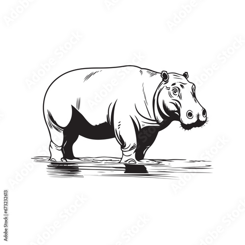 Hippopotamus Vector Images