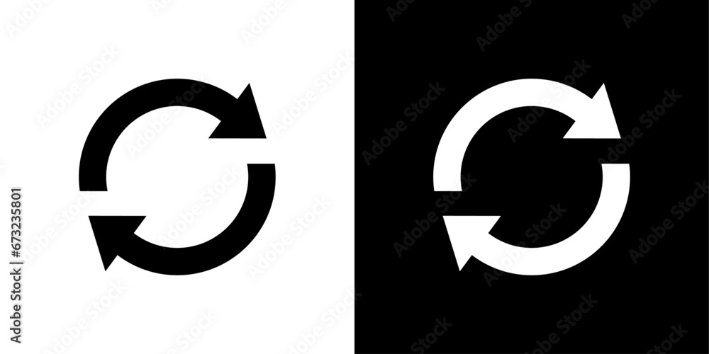 refresh reload sync icon sign vector design - obrazy, fototapety, plakaty 