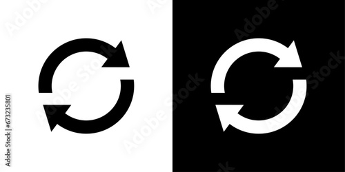 refresh reload sync icon sign vector design photo