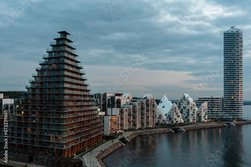 Aarhus, Denmark: Aarhus Docklands, a new neighbourhood and construction site in Aarhus