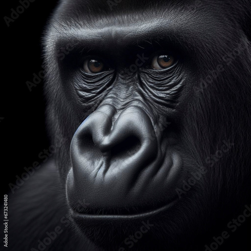 Face of adult male gorilla © Jaume