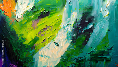 Mesmerizing Green Background Wallpaper: Abstract Canvas Artistry