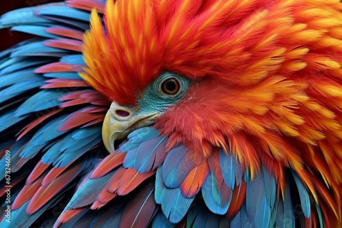 stunning avian colors. Generative AI © Quiana