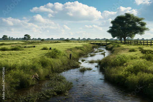 Typical view of the Dutch Polder