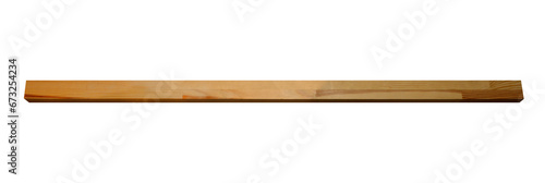 Pine board glued into the beam horizontal , on a transparent background photo