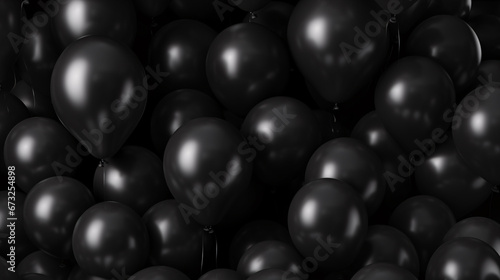 Black Balloons Background