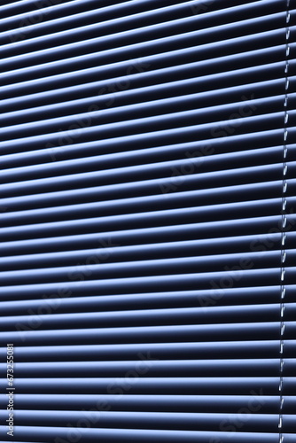 blue blind curtain