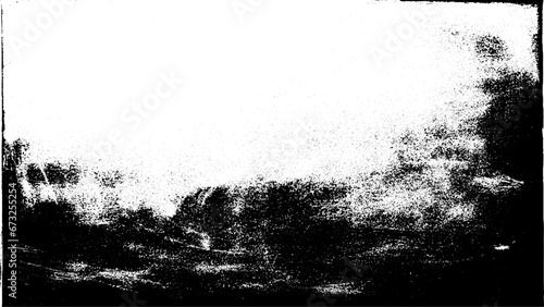 Horizontal Distress Overlay Texture. Overlay textures set stamp with grunge effect. Old damage Dirty grainy and scratches. Grunge frame abstract texture. Grunge frame - Creative background.