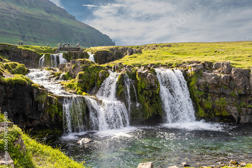 Kirkjufellsfoss Waterfall  near Grundarfj  rdur  Snaefellsnes  West Iceland  Iceland