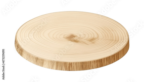 wooden plate isolated on transparent background cutout