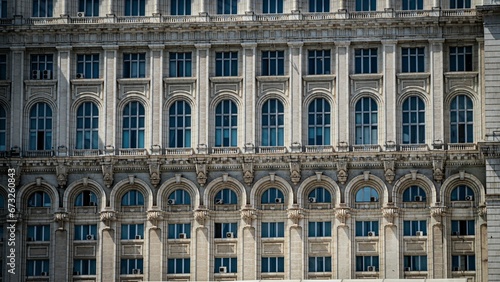 Closeup of a detail of an old residential building