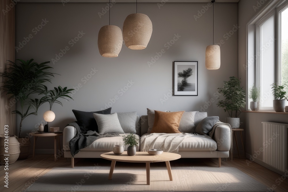 Fototapeta premium modern living room interior