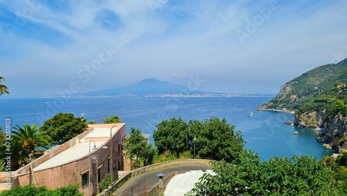 Fototapeta Naklejka Na Ścianę i Meble -  Seiano - Gulf of Naples - View of the Vesuvius volcano