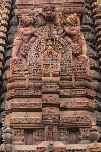  Muktesvara temple.kedar gouri park temples of orissa or odisha in india. photo