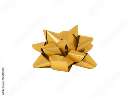 golden gift bow