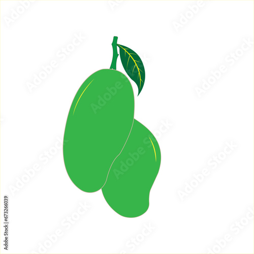 Fruits manggo vector