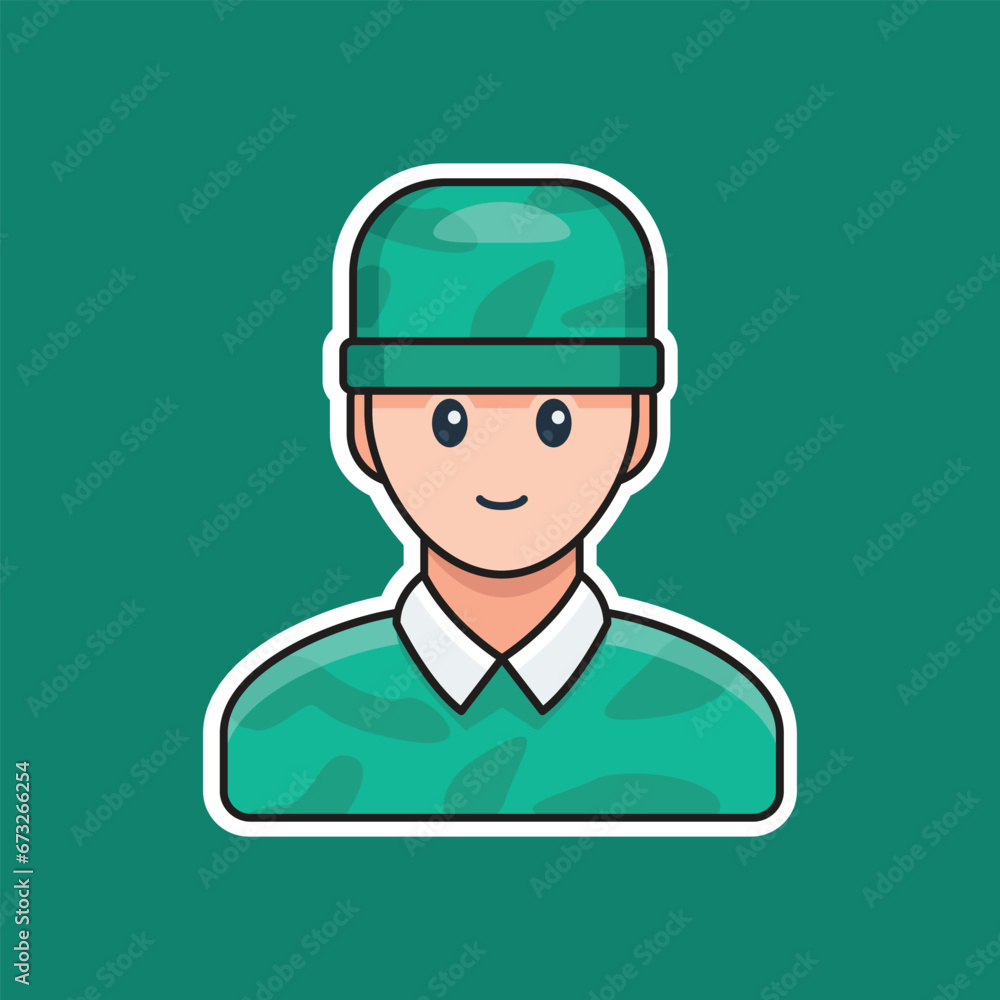 Unique cute soldier with green military hat Unique cute soldier with green military hat