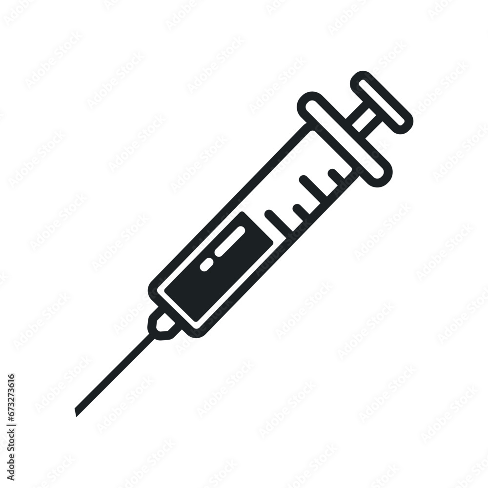 syringe icon vector illustration, isolation on white background syringe icon vector illustration, isolation on white background