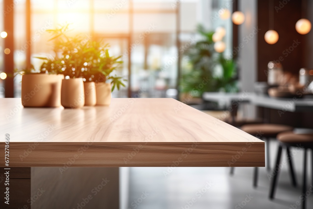 Kitchen Table with Dreamy Blurred Background Kitchen Table with Dreamy Blurred Background