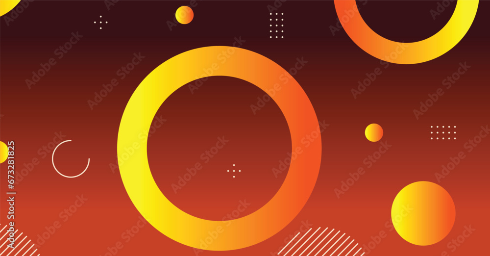 Obraz premium Abstract minimal gradient geometric circle background