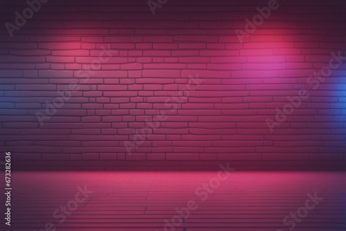 light wall background  3d illustration  neon lights.light wall background  3d illustration  neon lights.neon red brick wall with neon lighting.