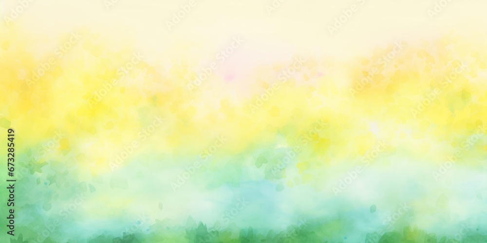 Beautiful gradient watercolor background like a spring field Easter abstract, Generative AI - obrazy, fototapety, plakaty 