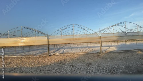 Wallpaper Mural Agricultural greenhouse in preparation Torontodigital.ca