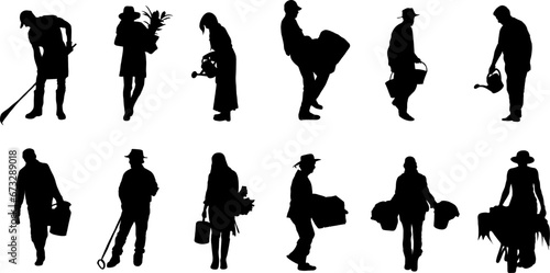 Silhouette for Farmer and Gardener