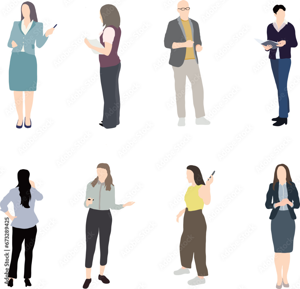 Illustration of Teachers and Lecturers Professors Tutors in School in Colour Illustration of Teachers and Lecturers Professors Tutors in School in Colour