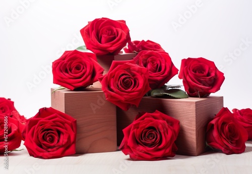 St. Valentine s Red Roses Background Romance