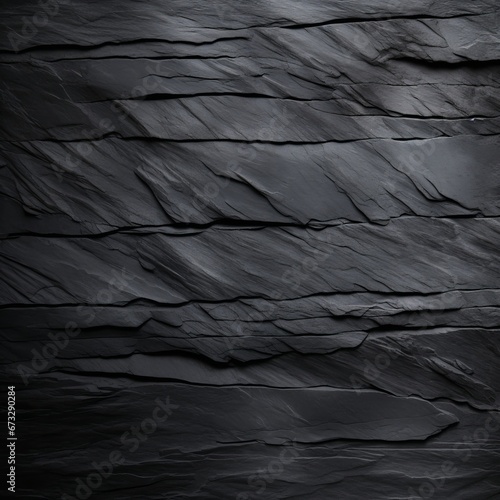 Dark grey black slate background. Black stone texture. Slate background, Generative AI