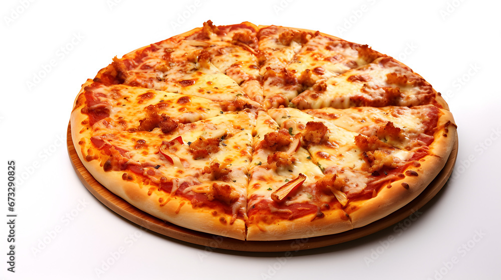 pizza isolated on white background