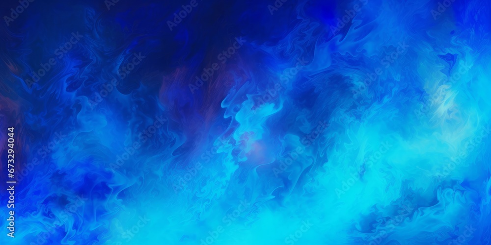 Blue flame abstract background illustration, Generative AI