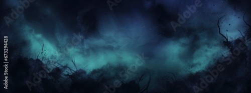 Dark forest-like image background abstract, Generative AI © Yash