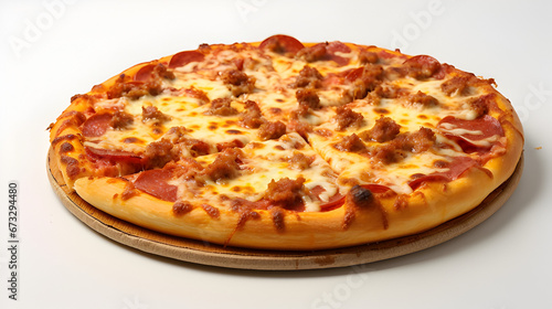 pizza isolated on white background.
