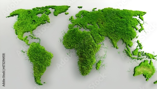 Green planet earth with grass. © Milano