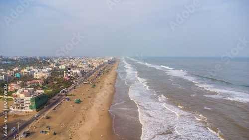 Holy city Jagannath puri, top view